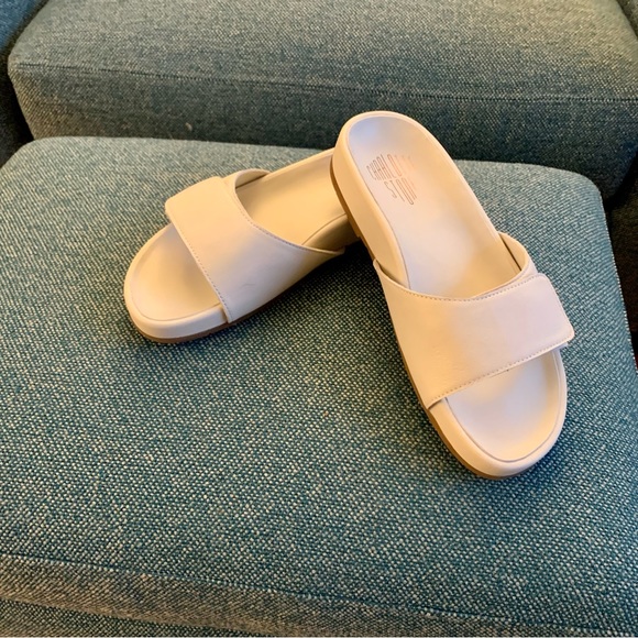 New, unworn May Flats by Charlotte Stone - Discontinued! White ivory cream latte - Picture 7 of 10